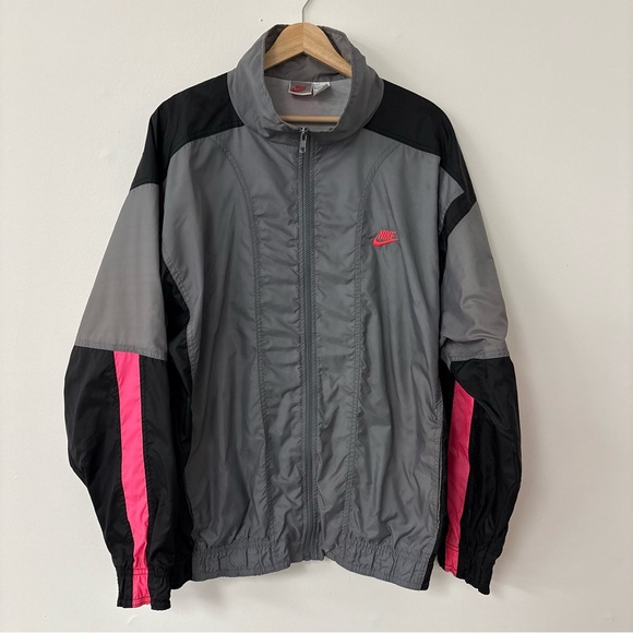 Nike Jackets & Blazers - VTG 90s Nike Colorblock Windbreaker Jacket Women’s XL Packable Streetwear Sporty